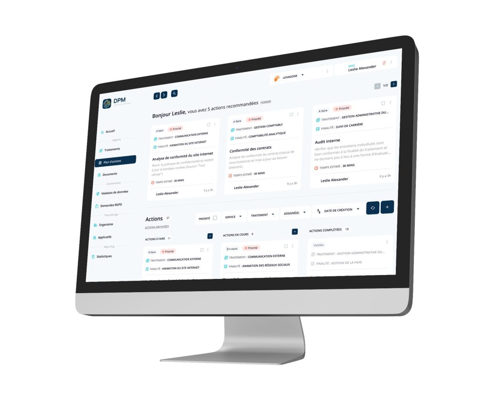 Lexagone services RGPD, DPO externe & mise en conformité RGPD